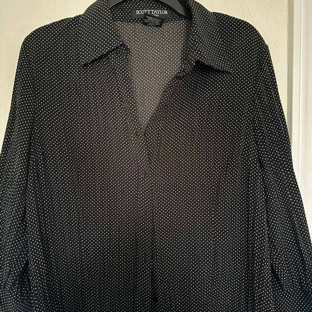 Scott Taylor Top Petite Large Brown